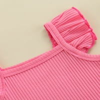 Dojenčad za bebe Girl Redbed Clate Set Pure Boja BodySuit + Podešavanje kratkih hlača