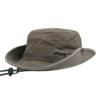 Muški šešir za ribolov lovačka kašika Boonie vanjska kapa oprali pamučni safari UV zaštitni šešir