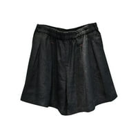 Jyeity Ženske kratke hlače ispod 5,00 dolara, pamučni posteljina elastična struka Šutne kratke hlače