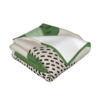 Bacajte pokrivač, zeleni apstraktni cvjetni grafiti mašine za pranje za kauč na razvlačenje