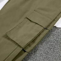 Njshnmn Ženski teretni kapis hlače kampiranje planinarskih tereta Cargo borbeni pantalona, ​​l