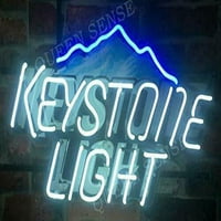 Queen Sense 17 X14 Keystone Light Mountain Neon Poznati HD Vivid Printer Randsade Artwork Neon Light