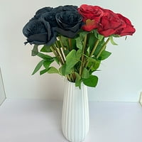 Farfi Podružnica umjetna cvijeta živopisan izgled Nema zalijevanja Fau svilena simulacija ruža cvjetara DIY DIO dekor za vjenčanje za hotel