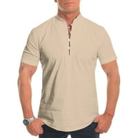 Muška majica Ljeto Čvrsto postolje ovratnik kratkih rukava Ležerne prilike sa labavim majicama za muškarce