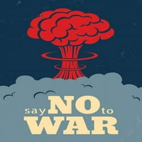 Laminirani kažu ne ratom čine ljubav mir protiv ratne atomske nuklearne bombe gljiva svjetsko ratno