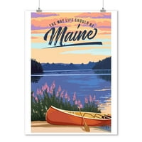 Maine, način na koji bi život trebao biti, kanu i jezero