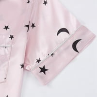 Xmarks Baby Girls saten pidžama, svilena noćna odjeća s gumbom za spavanje za teen djecu 13-14T