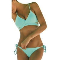 Kupaći kostim plus veličina kupaći odijelo za žene poginulo podstavljenim grudnjakom bikini set kupaći
