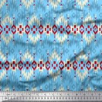 Soimoi viskoza šifon tkanina Aztec Geometrijska tkanina za ispis u dvorištu široko