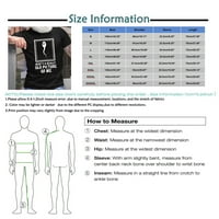 Huachen Men Majica Grafički tekst 3D štampanje Street Casual Chort rukav gumb prema dolje od tiskane