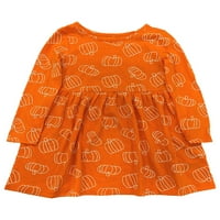 Djevojke za novorođenčad i djecu narančasta haljina za Halloween