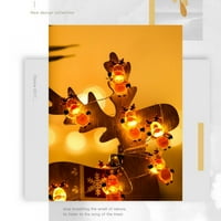 Božićni ukrasi String svjetla, LED bakarna baterija koja se bavi za Xmas Garden Patio Spavaća soba unutarnji dekor za zabavu