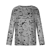 Giligiliso bluze za žene plus veličine modne žene ispisuju udobnu udarnu košulju u obliku dugih rukava