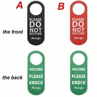 Ne ometajte Molimo da kucate znakove gumba za vrata sastanke sa sobom vješalica za vješalice sa sobom