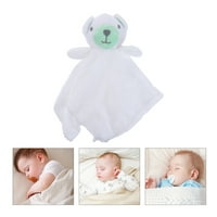 Baby Sleep Psiing ručni medvjed u obliku Udobne lutke Feathedanje ručnika umirujući ručnik bijeli