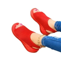 Žene ravne klinske ljetne sandale Platform plaža za odmor svjetlo udobne cipele veličine