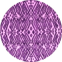 Ahgly Company u zatvorenom okruglom sažetkom ružičaste moderne prostirke, 5 'krug