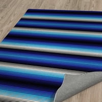 Serape Stripes plavi prostirki za dizajn Kavka