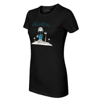 Ženska malena repa black miami marlins astronaut majica
