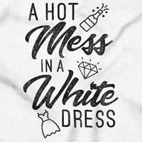 Vruća bijela haljina Bachelorette Ženska grafička majica Tees Brisco Brends X