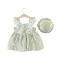 Dječje djece Dječji djevojčice Leptir haljine bajke tulle haljina bez rukava Elegantna odjeća za 3 mjeseca