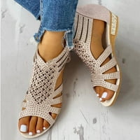 Sandale za žene Neklizajući otvoreni nožni prsten za klinove cipele Dame Comfort Fashion Summer Beach