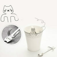 Slatka mačka, kašika za kavu, kašika za čaj, nehrđajući čelik, nehrđajući čelik kabina crtana mačka