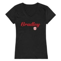 Univerzitet Bradley Hrabri ženske skripte The majica White 2xl