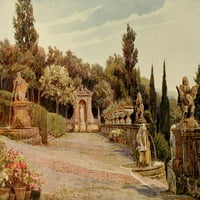 Gornja terasa Studio, Villa Imperiale, Genoa Poster Print by George S. Elgood