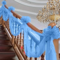 IOPQO događaj meka krpa vjenčanje vjenčani avionski stropni ukras stolica za ukrašavanje pređe Blue