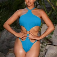 Kupaći kostimi Žene Kontrola trbušnjaka Čvrsta boja Bikini set plivanja s kupaći kostimi