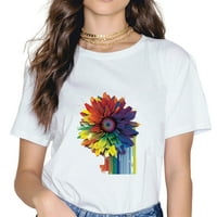 Suncokret u ponos boji cvijet priroda Rainbow šarena majica