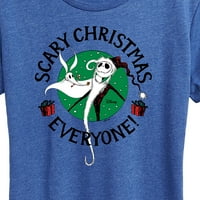 Noćna mora prije Božića - zastrašujući Božić - Ženska grafička majica kratkih rukava
