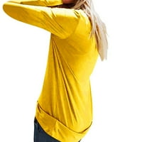 Ženske košulje Cvjetni print dugih rukava Ležerne prilike za posade Bluze pada i proljeće labava odjeća
