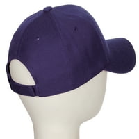 Daxton Classic Baseball Hat Custom A do Z Početni tim Bijeli neon narandžasti slovo, ljubičasta kapa, slovo w