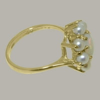 Britanci napravio 9K žuti zlatni prirodni Opal i kulturni prsten iz ekipe - Veličina - Veličina 8.25