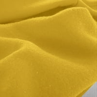 Entyinea Muška dukserica s kapuljačom Ležerne pulover modni lagani dugi rukav Bolovni blok Dukseri Yellow