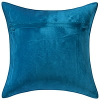 Stylo kultura Indijska stolica za bacanje jastuka Slow Slon Jacquard Tirquoise Square Square Decor Brocade