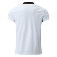 Sayhi Solid Double Polos Okrenite bluzu patentni zatvarač Muška ovratnica Ležerna majica Muška majica
