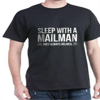 Cafepress - Spavajte sa majicom poštanske tamne majice - pamučna majica