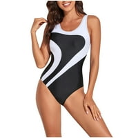 Ženski jednodijelni kupaći kostimi visokog elastičnog kupaći kostim visoki struk Tankini set thong kupaći