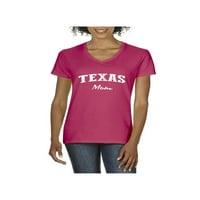 Ženska majica s kratkim rukavima V-izrez - Teksas mama