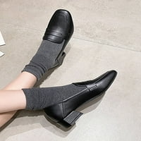 Avamo Womens Party Fashion Chunky Loafer Žene Ležerne cipele protiv klizanja Comfort blok cipela cipela