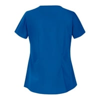 Košulje za žene za žene čišćenje Ženskih kratkih rukava V-izrez Pocket za njegu