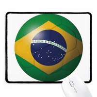 Brazil Nacionalna fudbalska fudbalska fudbala Mousepad Prošičene rub Mat gume Gang Pad