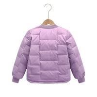 Esaierr baby Boys 'kaputi i puffer jakna za djecu za djevojčice za djevojčice, čvrste boje sa jaknom