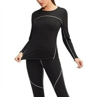 HAZEL TECH-ženski baršunasti velvet za brzo sušenje majica s dugim rukavima FIT YOGA Fitness Trčanje