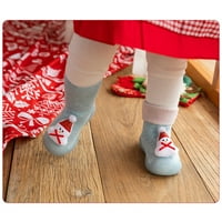 Božićni 3D crtani čizme Toddler Baby Boys Girls Socks cipele za hodanje cipele