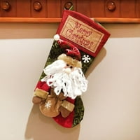 Božićne čarape, božićne čarape kamin Xmas Tree ukrasi ukrasi Božićne čarape Santa čarape za božićnu