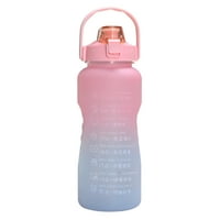 Pop poklopac slamkasti bočice prijenosna boca za sport na otvorenom s ručnim kaišem velikim kapacitetom boce sa dvije boje sportskog pića